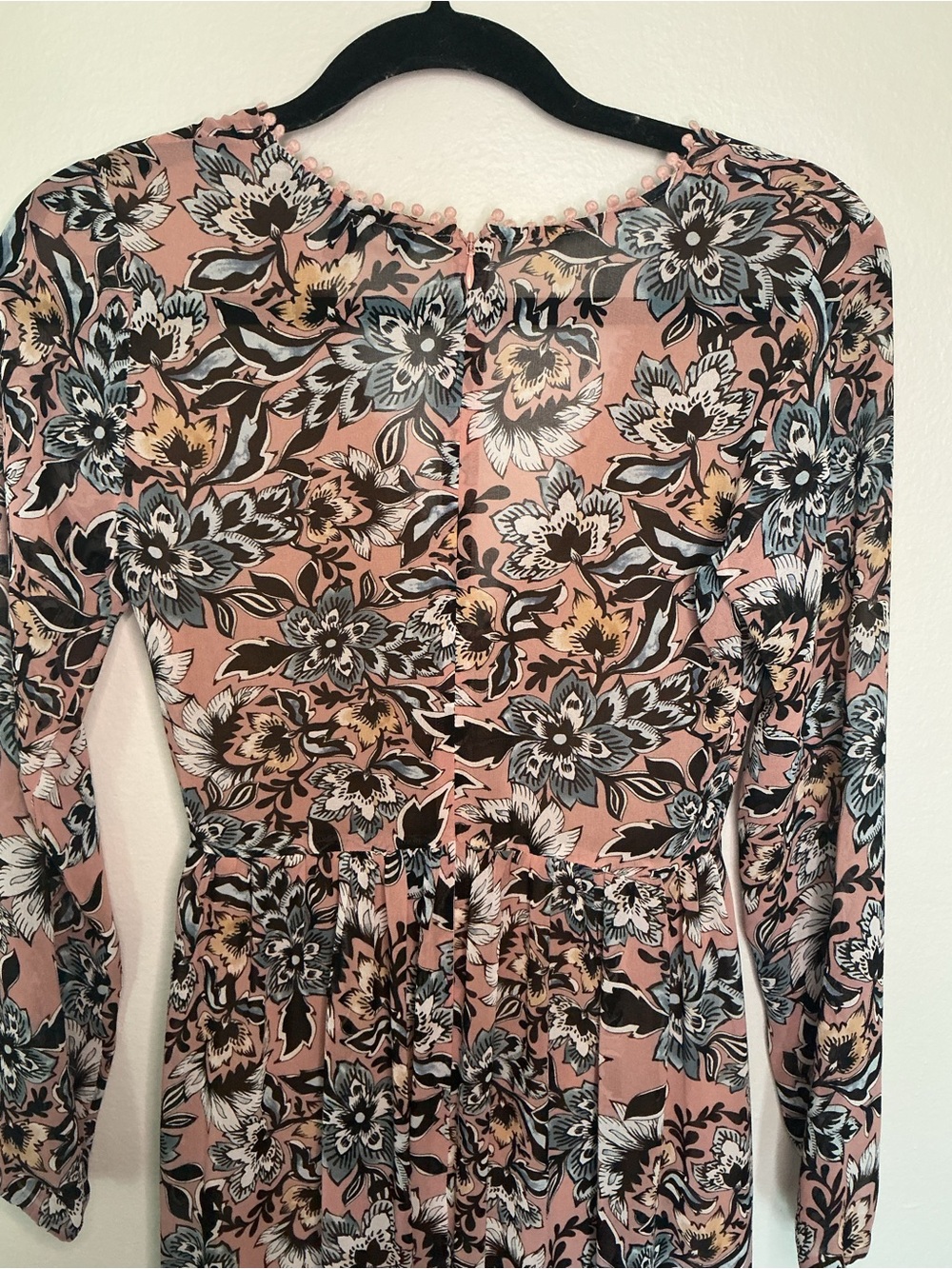 For Love & Lemons Dusty Pink Floral Maxi Dress - Picture 9 of 11